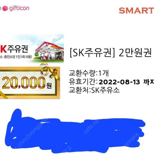 Sk 20000권 주유권