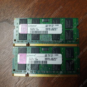 노트북용 DDR2 2GB×2개