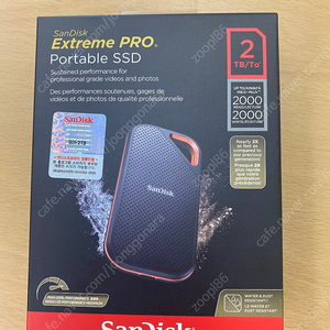 [미개봉] 샌디스크 Extreme Pro Portable SSD E81 / 2TB (외장 SSD)