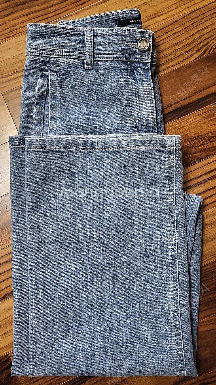 한섬 SJSJ 와이드 크롭데님 팬츠 44사이즈--2