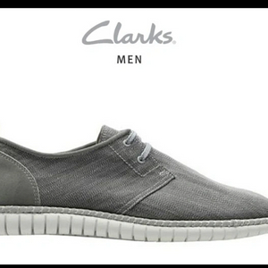 클락스(Clarks)남성 스니커즈 그레이 UK8 운동화기준 275(새제품)