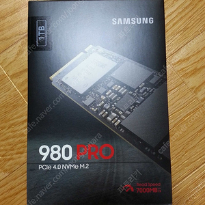 삼성 980 PRO NVMe 1TB 미개봉 국내정품 [15.5만]