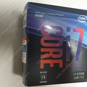 인텔 8세대 커피레이크 i7 8700K 뚜따 (배송료 포함)