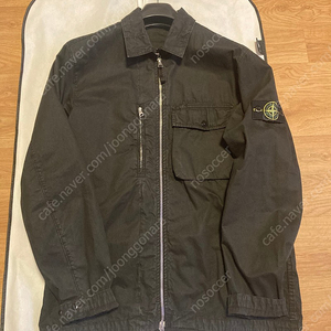 STONE ISLAND. 19SS 스톤 와펜 집업 셔츠형자켓 블랙 7015121WN L사이즈