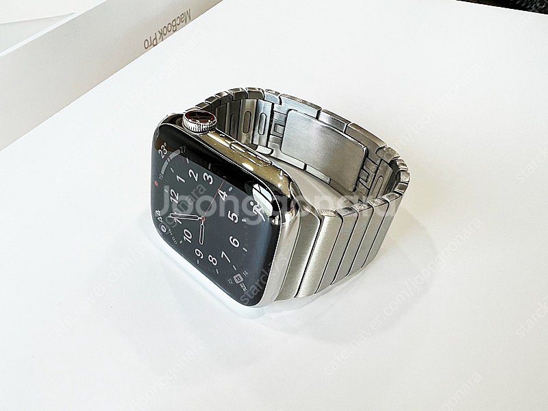 Apple 애플워치 7 스테인리스 스틸 케이스 + 밀레...--2