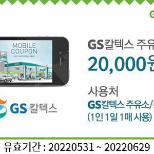 유효기간 6월 29일 GS 주유권 2만원권