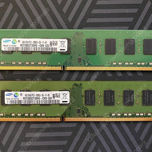 삼성 DDR3 4G 램 2장 2만원에 판매합니다.