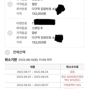 싸이 흠뻑쇼 8월14일 대구공연 R석 스텐딩2장 판매