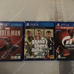 ps4 타이틀 팝니다(스파이더맨, gta5, 그란투리스모)