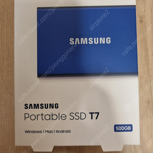 [미개봉 / 정품] 삼성전자 외장 SSD T7 500GB 팝니다.