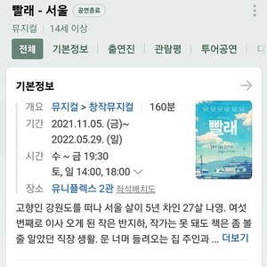 빨래 7월1일 공연 티켓 파시는분