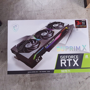 MSI RTX 3070ti 슈프림 X 미개봉 팝니다.