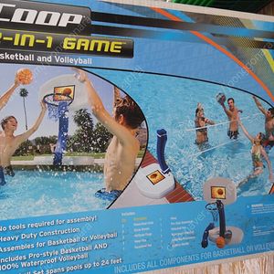 스윔웨이즈 풀장용 게임세트 Coop 2in1 (농구,배구) (새상품)