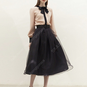 브라이드앤유 스커트 BAU by Bride And You CHARMANT Tulle skirt (Black) 새상품 S사이즈