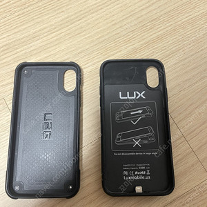 아이폰 X UAG 정품 케이스 및 LUX 충전케이스 판매