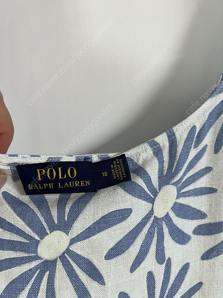 폴로 랄프로렌 린넨 원피스 10사이즈 새상품 이미지