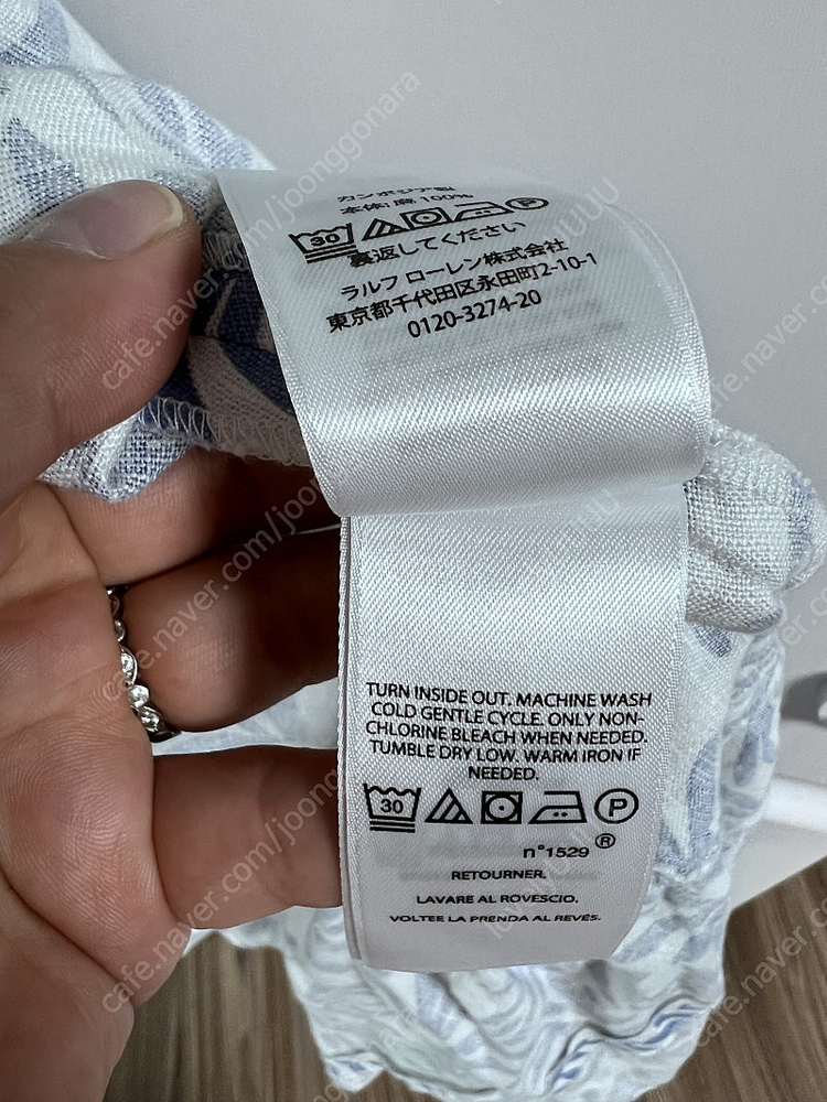 폴로 랄프로렌 린넨 원피스 10사이즈 새상품 이미지