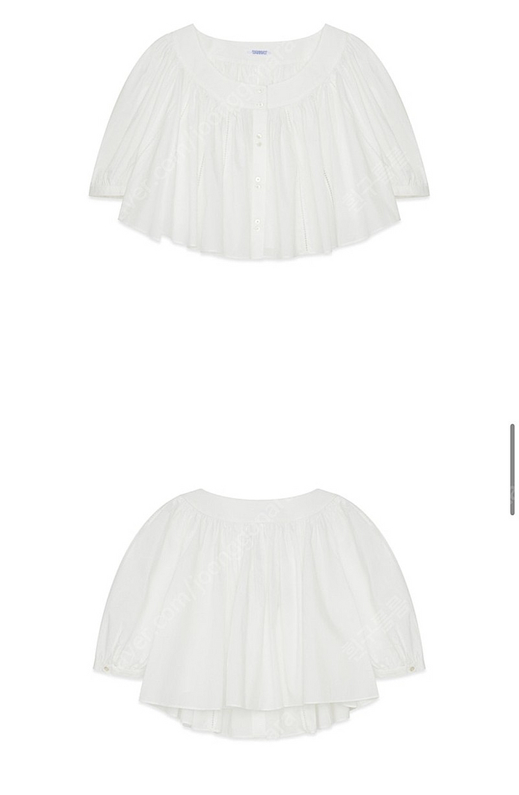 TANNAT 타낫 더블 버튼 블라우스--1