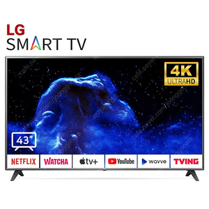 LG43인치TV추천 43UN6955 UHD 4K 넷플릭스, 유튜브 가능