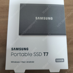 삼성 포터블 SSD T7 500GB 미개봉