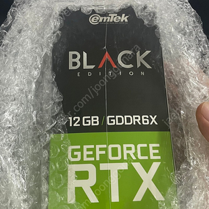 [개인] 이엠텍 RTX 2080Ti 블랙에디션 D6X 12GB 팝니다 미개봉 신품이요