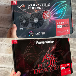 무상23.3 ASUS STRIX RX570 8GB / POWER COLOR RX570 RED DRAGON 8GB