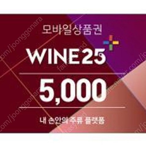 GS25 와인25플러스 5000원 상품권 오늘까지