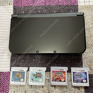 뉴 new 3DS XL 북미판 메탈릭 블랙 (상단 IPS) + 게임 4개