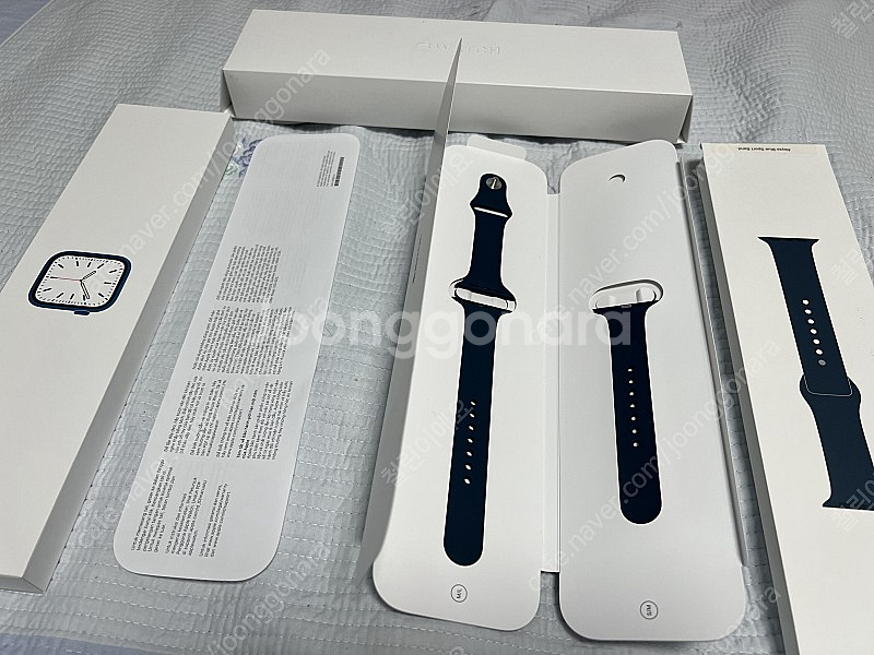Apple 애플워치7 45mm 셀룰러 알루미늄 블루케이...--3