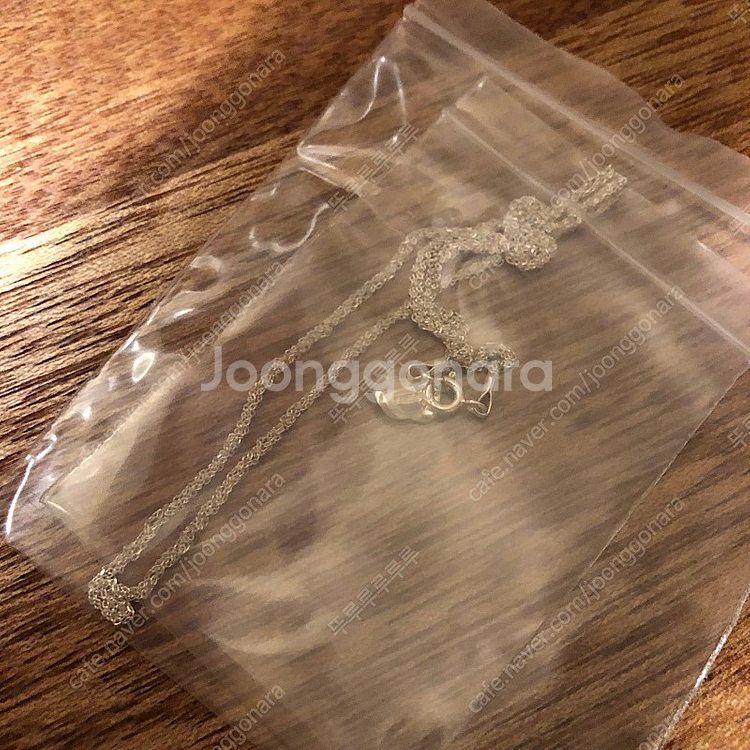팡파르팡파르 김고은 목걸이 실버 41cm 새상품--1