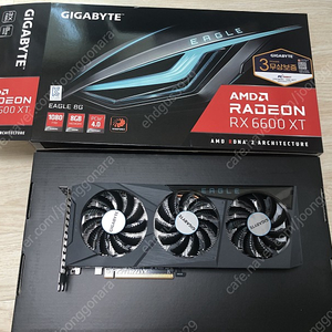 기가바이트 라데온 rx6600xt 8g 3팬 이글 팔아요