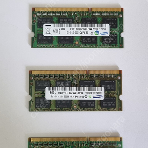 노트북용 메모리 삼성 RAM PC3-8500s (2g, 4개 1만원)