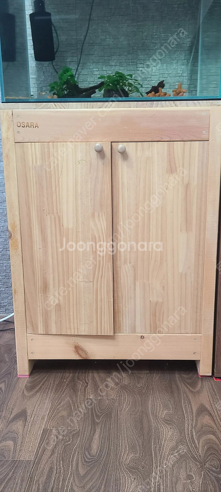 어항 2자 원목 축양장 다이 팝니다--0