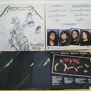 LP ; metallica 4,5집 박스 엘피 음반 45RPM 4LP 세트 오디오파일용 고음질 중량반