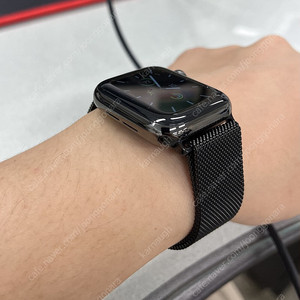 애플워치6 스테인리스 그래파이트 애플케어플러스 애케플 스뎅 40mm
