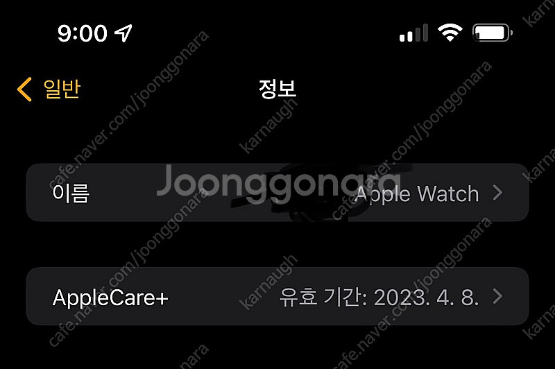 애플워치6 스테인리스 그래파이트 애플케어플러스 애케플 ...--8
