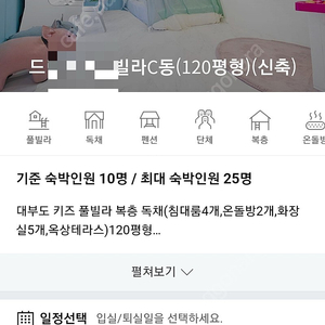 7월25일 대부도 키즈펜션 양도합니다.