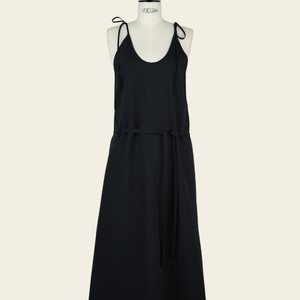 후왓웨어 Cotton string backless dress