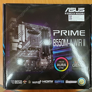 메인보드 ASUS PRIME B550M-A WIFI II 새상품 판매