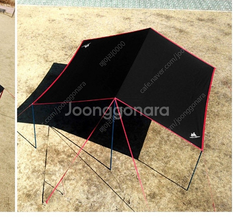 홀리데이 블랙코팅 렉타타프 300D 블랙(L)--5