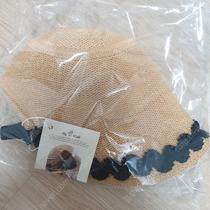 리킴 × 마즈웰 라탄 보넷 여름 모자 새상품