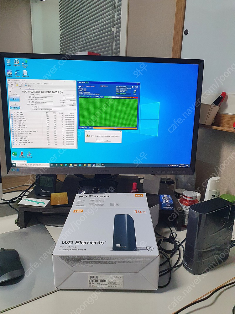 WD Elements 외장하드 케이스 + 2TB Red HDD 팔아요.--7