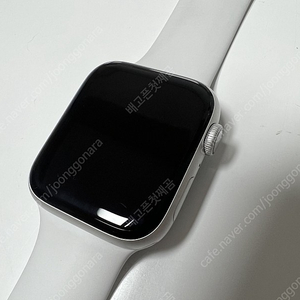 애플워치4 44mm GPS 실버 알루미늄 팝니다