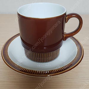 <미사용 새상품> 영국 POOLE POTTERY 풀포터리 커피 컵&소서 택배비 포함 20,000원