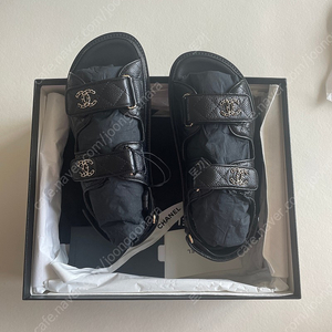 샤넬 벨크로 샌들 36