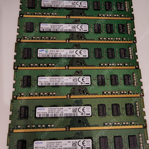 삼성 DDR3 8GB PC3-12800(양면) 6개 팝니다.(일괄구매시 네고)