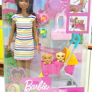 [바비인형] Barbie Stroll ‘n Play Pups Playset with Brunette Doll