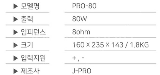 JPRO 스피커 1조(2개) 팝니다--5