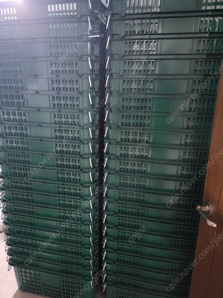 ( 새상품 )농 수산 바구니,수납,사과 사각 과일 운반 상자 운반6호 이삿짐 특대 이사 바구니 (녹색,노랑))--2