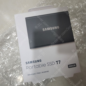 (미개봉) 삼성 포터블 외장 SSD T7 500GB 팝니다